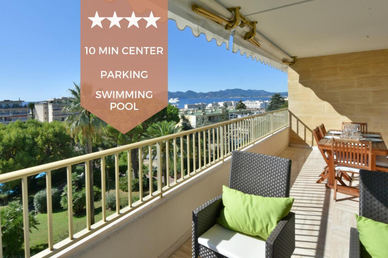 Close To Downtown Cannes Swimming Pool And Sea View Buitenkant foto